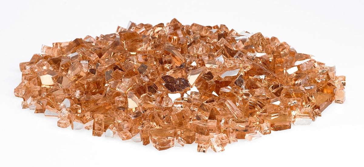 1/4" Reflective Champagne Fire Glass
