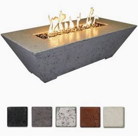 Grand Canyon Olympus Fire Table - Rectangle - 18"H