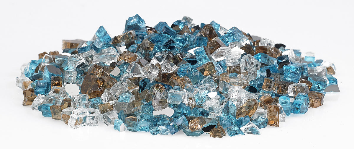 1/2" Reflective Pre-Mixed Bali Fire Glass