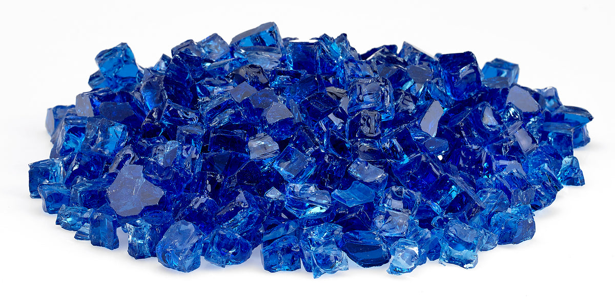 1/2" Cobalt Fire Glass