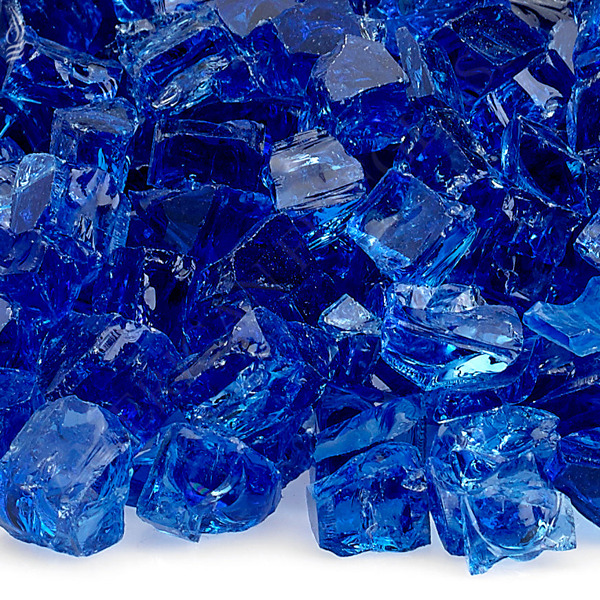 1/2" Cobalt Fire Glass