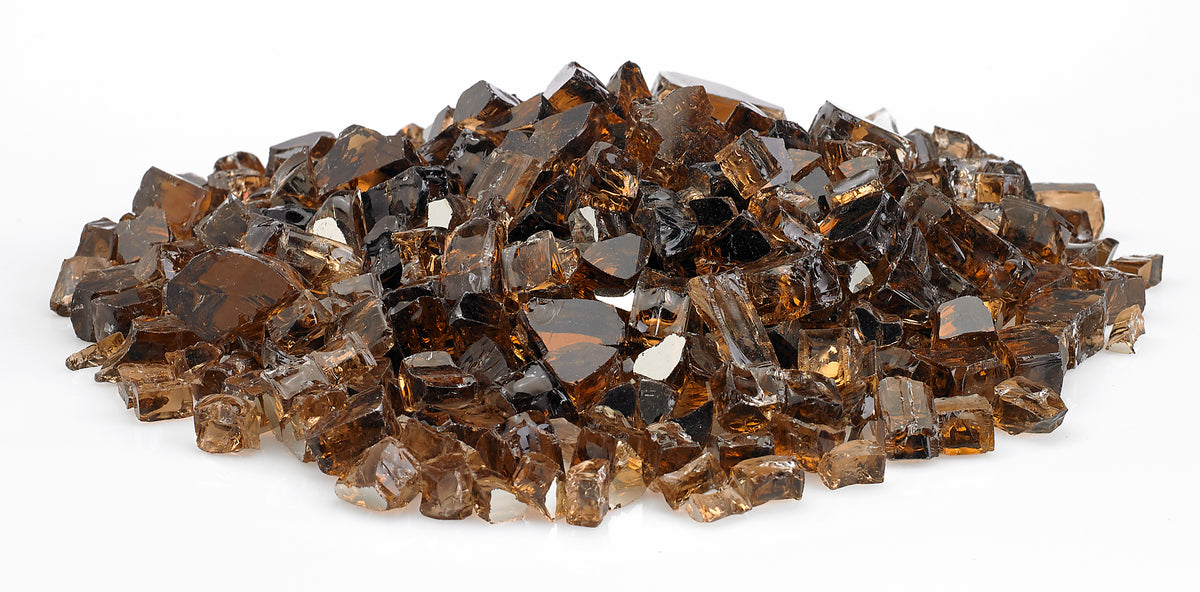 1/2" Reflective Copper Fire Glass