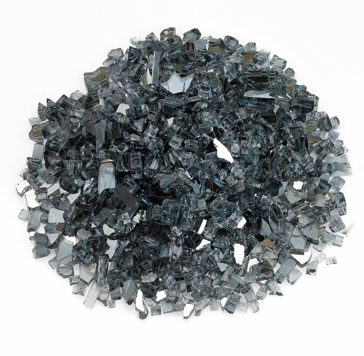 1/4" Reflective Gray Fire Glass