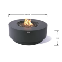 Elementi Plus Nimes Fire Table - 41"