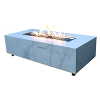 Elementi Plus Carrara Fire Table - 60"